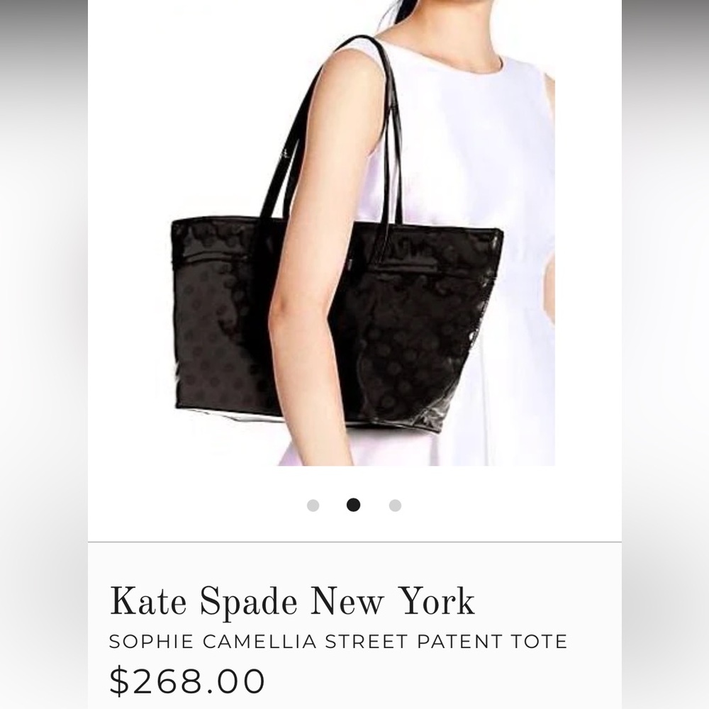 Kate Spade patent leather tote bag